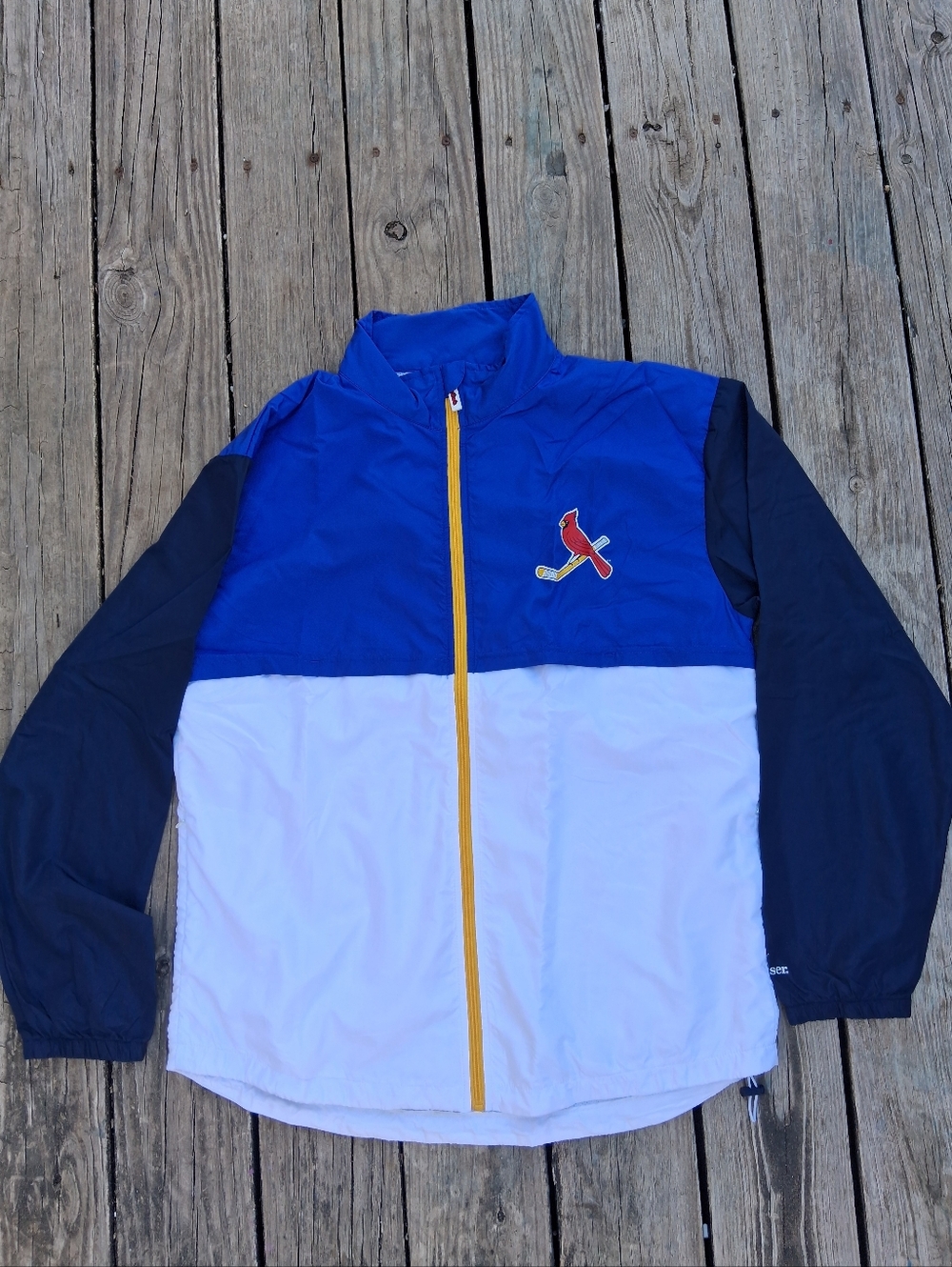 ST LOUIS CARDINALS SGA ST LOUIS BLUES RINK JACKET SZ ADULT XL NEW BUDWEISER